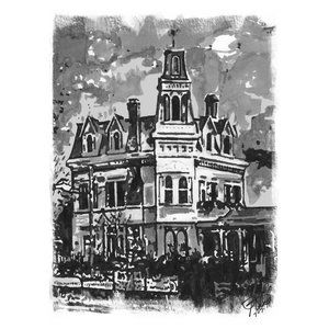 The Addams Family Mansion Poster Print Wall Art 18x24